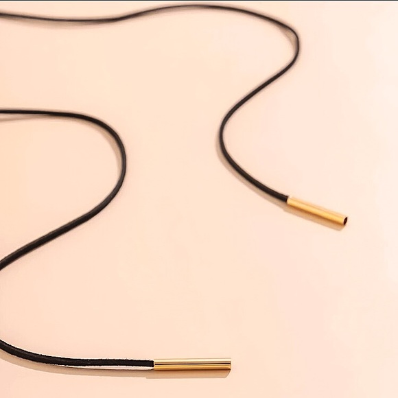 ⚜️[𝟯/$𝟭𝟴]⚜️NEW Black Long Suede Lariat Necklace - Picture 8 of 14